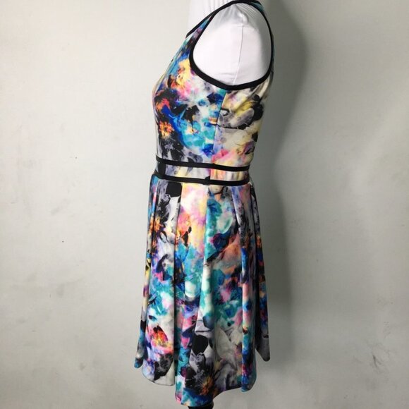 Parker Women's Multicolor Open Flare Mini Dress Size XS - Picture 6 of 16